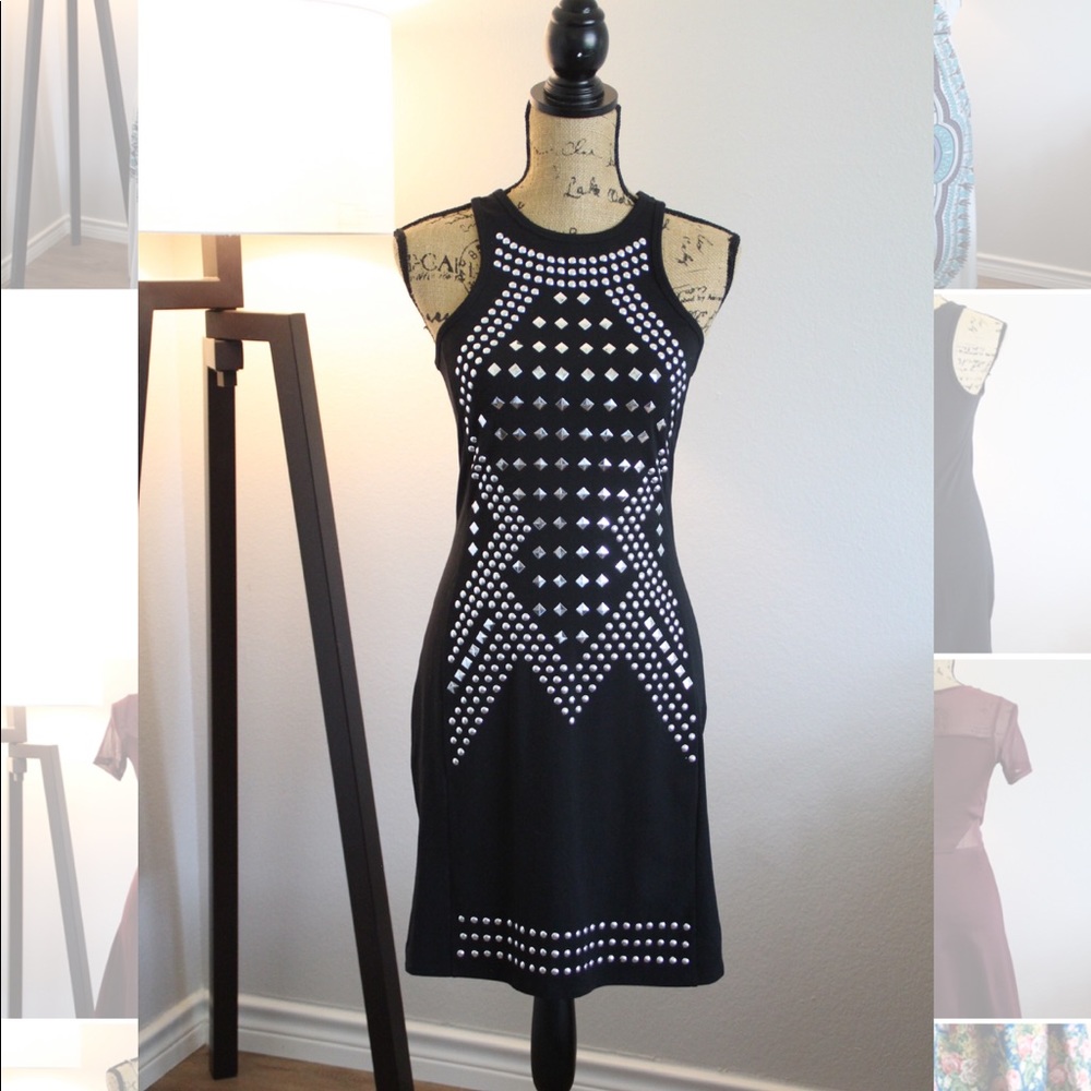 Express studded bodycon dress
